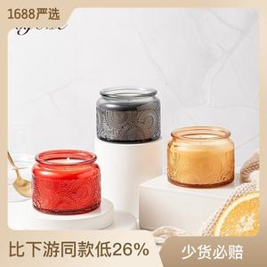 Vela Aromática Creativa en Vaso de Vidrio Grabado, Pequeña, Sin Humo, Semielaborada, Recuerdos de Boda, Regalo de Cumpleaños para Mejores Amigas - Product Image 2