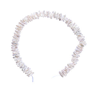 ไข่มุกน้ำจืดธรรมชาติรูปทรงพิพะ รูตรงกลาง แสงสว่าง ทรงบาร็อค สำหรับงาน DIY เครื่องประดับกึ่งสำเร็จรูป ขายส่ง - Product Image 5