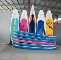 Planche de Paddle gonflable OEM, dispositif léger, paddle avec une laisse, pompe à main et un pont antidérapant, livraison gratuite