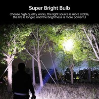 Linterna LED Recargable de 100,000 Lúmenes con Láser, Potente Luz de Largo Alcance y Función Solar