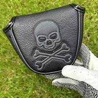 Housse de putter de golf en cuir PU écologique de haute qualité avec logo personnalisé en patch de cuir et fermeture