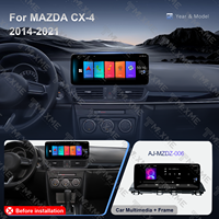 Navigation GPS universelle pour voiture, écran Android 12,3 pouces pour Mazda CX-4 2014-2021, commande au volant, lecteur radio mains libres pour voiture
