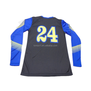 High quality custom sublimated long sleeve rugby jersey - Product Image 4