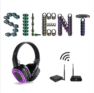 Casque audio silencieux de haute qualité, 5 canaux, coloré, RF890, gestion intelligente de la batterie, avec émetteurs professionnels de 500 mètres - Product Image 1