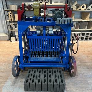 Yeni tip tuğla yapma makineleri harç çimento blok tuğla yapma makinesi büyük tekerlek mobil içi boş tuğla makinesi - Product Image 4