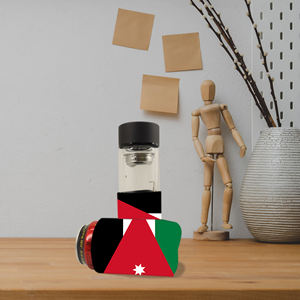 Manchons de tasse en néoprène personnalisés avec drapeau de Jordanie, réutilisables, pour tasse à thé, gaine de tasse à thé, sous-verre promotionnel personnalisable pour les boissons - Product Image 5