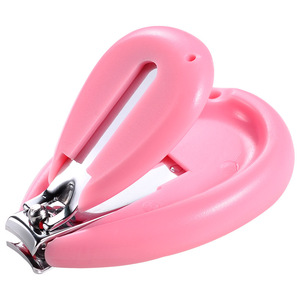 Ensemble de coupe-ongles pour bébé portable rose bleu jaune en plastique sûr pour nouveau-né et tout-petit - Product Image 5