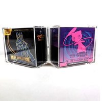 Boîte de surclassement ETB en acrylique ultra épais personnalisée, boîte cadeau ultra premium, couvercle magnétique, vente en gros d'usine