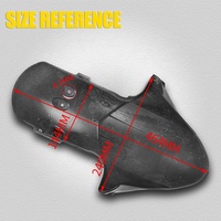XXUN Roda Depan Hugger Fender Mudguard Mud Splash Guard Fairing Cover untuk Yamaha MT-09 MT09 MT 09 SP 2021 2022 2023