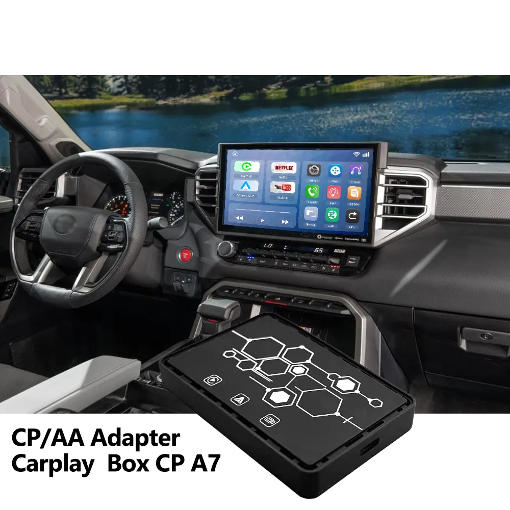 2023ร้อนขายไร้สาย Carplay CP/อะแดปเตอร์ AA รุ่น CP A7 Youtube เล่น