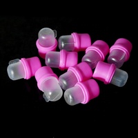 Lot de 10 capuchons dissolvants pour vernis à ongles, outils de manucure pour retirer le gel, fournitures pour professionnels