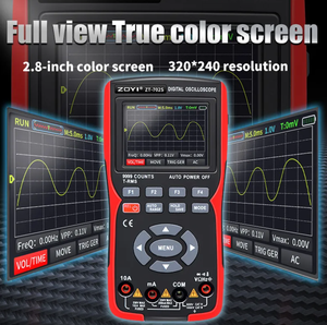 Multímetro de osciloscopio <span class=keywords><strong>Digital</strong></span> 2 en 1 de alta calidad, <span class=keywords><strong>9999</strong></span> cuentas, 48MSa/s, 1000V, probador profesional, pantalla de 2,8" - Product Image 2