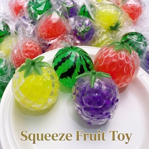Simulation Fruit Squeeze Toy <b>Squishy</b> Vent Ball Soft Slow Rising Stress Relief Sensory Fidget Squeezing Toy for Kids - Product Image 1