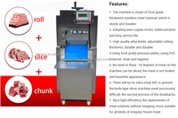 Machine à trancher automatique commerciale pour viande congelée, idéale pour la découpe de rouleaux de mouton et de bœuf pour restaurants de fondue et boucheries