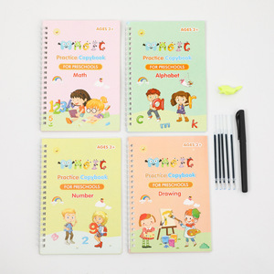 4 quaderni magici inglesi per bambini, quaderni per l'allenamento della scrittura <span class=keywords><strong>a</strong></span> mano, quaderni magici per bambini - Product Image 5