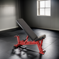 Haltères de musculation en métal pour salle de sport avec banc inclinable et plat réglables