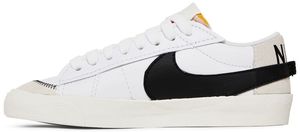 <span class=keywords><strong>Nike</strong></span> Blazer Low '77 Jumbo pour homme, chaussures de skateboard blanches <span class=keywords><strong>et</strong></span> noires à lacets, en cuir véritable, bout rond - Product Image 1