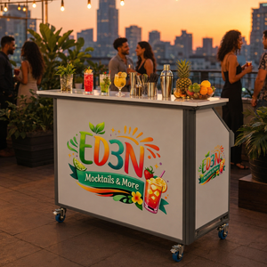 Multipurpose folding <b>bar</b> <b>table</b> Portable trolley <b>bar</b> <b>table</b> Catering <b>bar</b> <b>table</b> Event <b>bar</b> <b>table</b> - Product Image 3