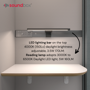 Niveau de la pièce insonorisé Focus personnel Corner Pod Maisons Bureau Insonorisé Étude privée Work Pod - Product Image 2