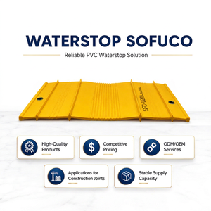 Bande flexible en PVC vierge SOFUCO 100% en forme de V, type ST, pour étanchéité, modèle de construction industrielle fonctionnel, série SF-V, à prix abordable - Product Image 1