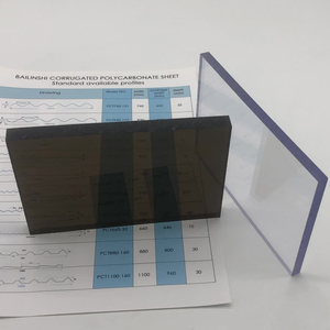 Makralon rắn <span class=keywords><strong>Polycarbonate</strong></span> tấm nhựa lợp rõ ràng PC tấm mặt trời <span class=keywords><strong>Polycarbonate</strong></span> tấm màu xanh lá cây nhà lợp - Product Image 3