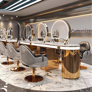 Espejo para barbería, espejo para cortar el cabello, espejo para teñir y rizar el cabello, espejo integrado especial para peluquería - Product Image 2