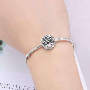 Original White Copper <b>Bead</b> <b>Bracelet</b> - DIY We Are Family Isolation <b>Bead</b> Pendant Jewelry, Personalized Women's Jewelry - Product Image 6