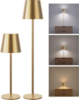 Lampes de table tactiles d'extérieur Bureau Lumière moderne de chambre à coucher Rechargeable Bar Sans fil Lampe de table de restaurant avec port de charge USB