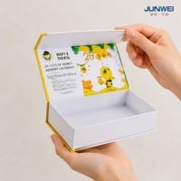 Boîtes en carton rigide magnétiques recyclables personnalisées en gros pour bougies, portefeuilles, artisanat – Cadeau réutilisable en forme de livre à couverture rabattable