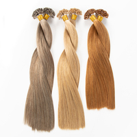 Extensions de cheveux humains HAOHAO HAIR 12A à double trame avec pointe en kératine, toutes couleurs, qualité salon, vente en gros, extensions de cheveux SDD