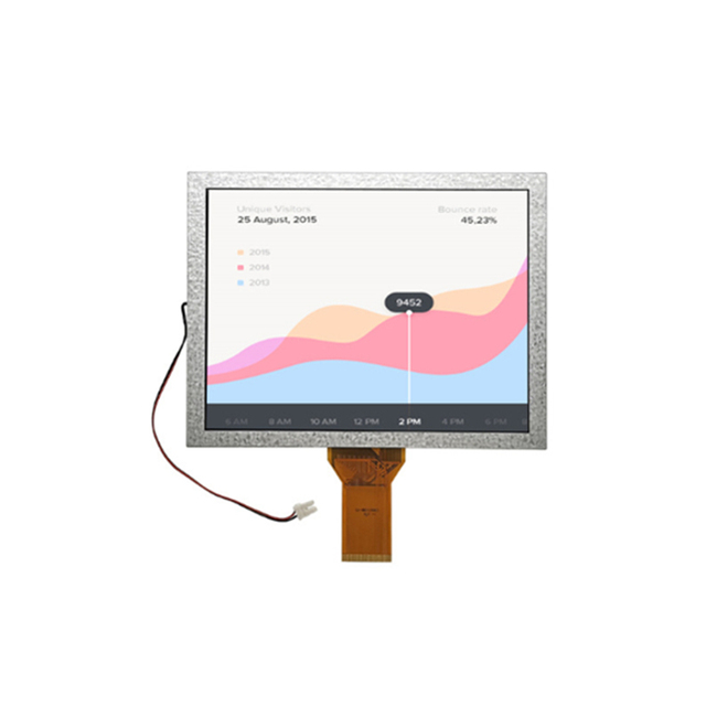 ZK DISPLAY High Brightness 8 Inch 800*600 1000nit Sunlight Readable TN 50 Pin RGB TFT LCD Touch Panel