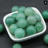 Boule sphérique ronde en pierre précieuse miniature polie de 20 mm, boule de cristal de chakra Reiki, figurine, statue, décoration de bureau à domicile Fengshui
