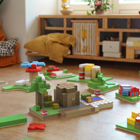 Briques de construction en plastique 3D innovantes de 2,0 cm, ensemble de puzzles magnétiques personnalisés, jouet éducatif multicolore certifié CE pour