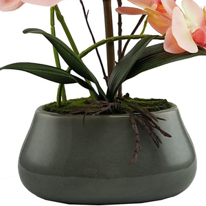 Fiori di orchidea di seta di plastica <span class=keywords><strong>in</strong></span> <span class=keywords><strong>vaso</strong></span> di ceramica Bonsai artificiali orchidea bianca <span class=keywords><strong>orchidee</strong></span> <span class=keywords><strong>in</strong></span> <span class=keywords><strong>vaso</strong></span> finte alte - Product Image 5