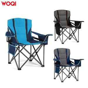 Chaise de camping pliable extra large WOQI Outdoor, capacité de charge 450 lbs, structure en aluminium, bleu paon, chaise de jardin - Product Image 2