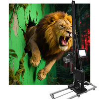 Impresora de Inyección de Tinta Directa para Arte Mural UV Vertical con Efecto 3D 5D, para Vidrio/Madera/Cerámica/Papel/Metal, Máquinas de Impresión por Pulverización, Precio