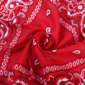 <span class=keywords><strong>Bandana</strong></span> 100% polyester en gros, 54*54 cm, carré, motif paisley tendance, disponible en plus de 20 couleurs pour les activités de plein air - Product Image 5