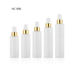 White Plastic Spray <b>Bottle</b> With Gold Nozzle For Facial <b>Mist</b> HC-006 Cosmetic Packaging - Product Image 3