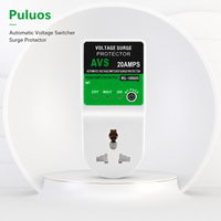 Prise de protection contre les surtensions Puluos AVS 20A avec contrôle par micro-ordinateur et protection contre la coupure automatique de tension