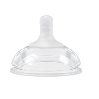 Vente en gros directe usine : Tétine en gel de silice à bec de canard de 7 cm à large ouverture, avec bille lestée et bec d'apprentissage à paille, débit moyen, pour bébés