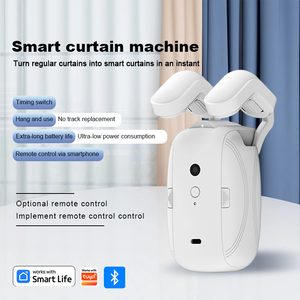 Moteur <span class=keywords><strong>de</strong></span> rideau électrique moderne Tuya WiFi Bluetooth, télécommande, batterie rechargeable Type-C, pour maison et <span class=keywords><strong>salle</strong></span> <span class=keywords><strong>de</strong></span> <span class=keywords><strong>bain</strong></span> - Product Image 1