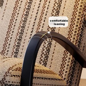 Trung Quốc retro vải phòng khách giọng Ghế cong tay vịn phòng ngủ đơn Sofa thép carbon khung cafe nghiên cứu ghế bành - Product Image 5