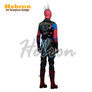 Conjunto Completo Personalizado de <span class=keywords><strong>Spider</strong></span>-Punk, Colección Personal, Disfraz de Personaje de Película, Cosplay, Evento de Halloween, Actuación, para Hombre #   Adulto - Product Image 3