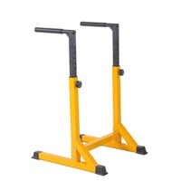 Station de dips réglable en hauteur pour salle de sport à domicile - Barres parallèles robustes, support pour pompes, équipement d'entraînement musculaire