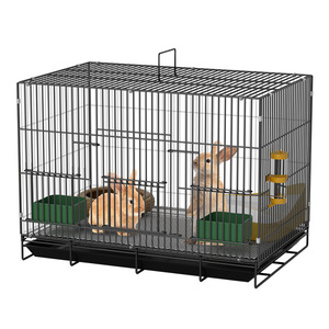 Jaula de Alambre Espaciosa para <span class=keywords><strong>Conejos</strong></span>, Conejillos de Indias y Chinchillas; Jaula Extra Grande para Uso Doméstico con Baño Completo; Jaula Interior/Exterior - Product Image 1