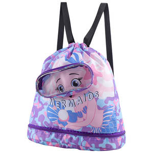 Childrens Swimming Bag Waterproof <b>Drawstring</b> <b>Backpack</b> Wet Dry Separation Outdoor Sport Beach Storage Bag For Kids - Product Image 5