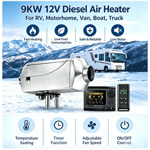 Chauffe-eau diesel 9KW 12V 24V, système de chauffage combiné pour camping-car, camion, bateau - Product Image 2