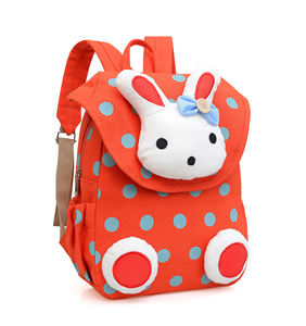 Mini Unisex Cartoon <b>Backpack</b> for Kids with Custom Logo Waterproof Anti-Theft USB Port Nylon Lining Air Cushion Belt - Product Image 4