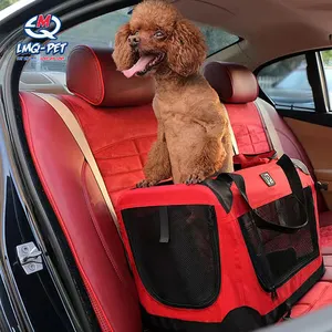 Kursi mobil Oxford dapat dilipat tahan air penutup tas perjalanan untuk anjing kecil perjalanan pembawa anjing penutup kursi mobil penutup kandang anjing