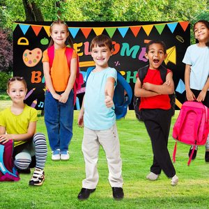 Pancarta Personalizada de Bienvenida a la Escuela, Bandera Grande de 3x5 Pies, Suministros para el Primer Día de Clases, Letrero para Jardín, Decoración para Fiestas y Aulas - Product Image 4